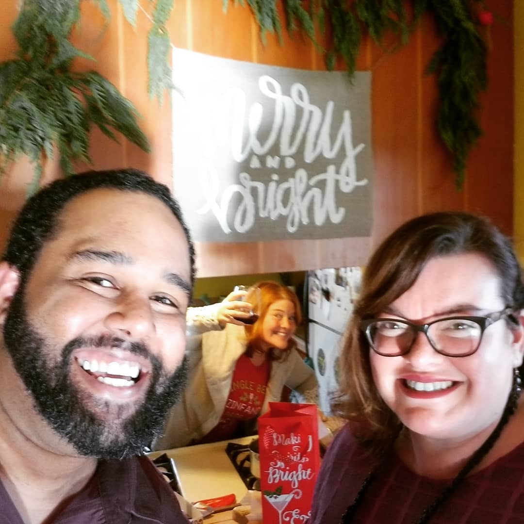 Classic Misty photo bomb Christmas 2017