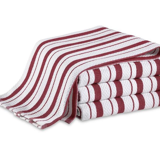 Williams Sonoma Striped Towels, Claret