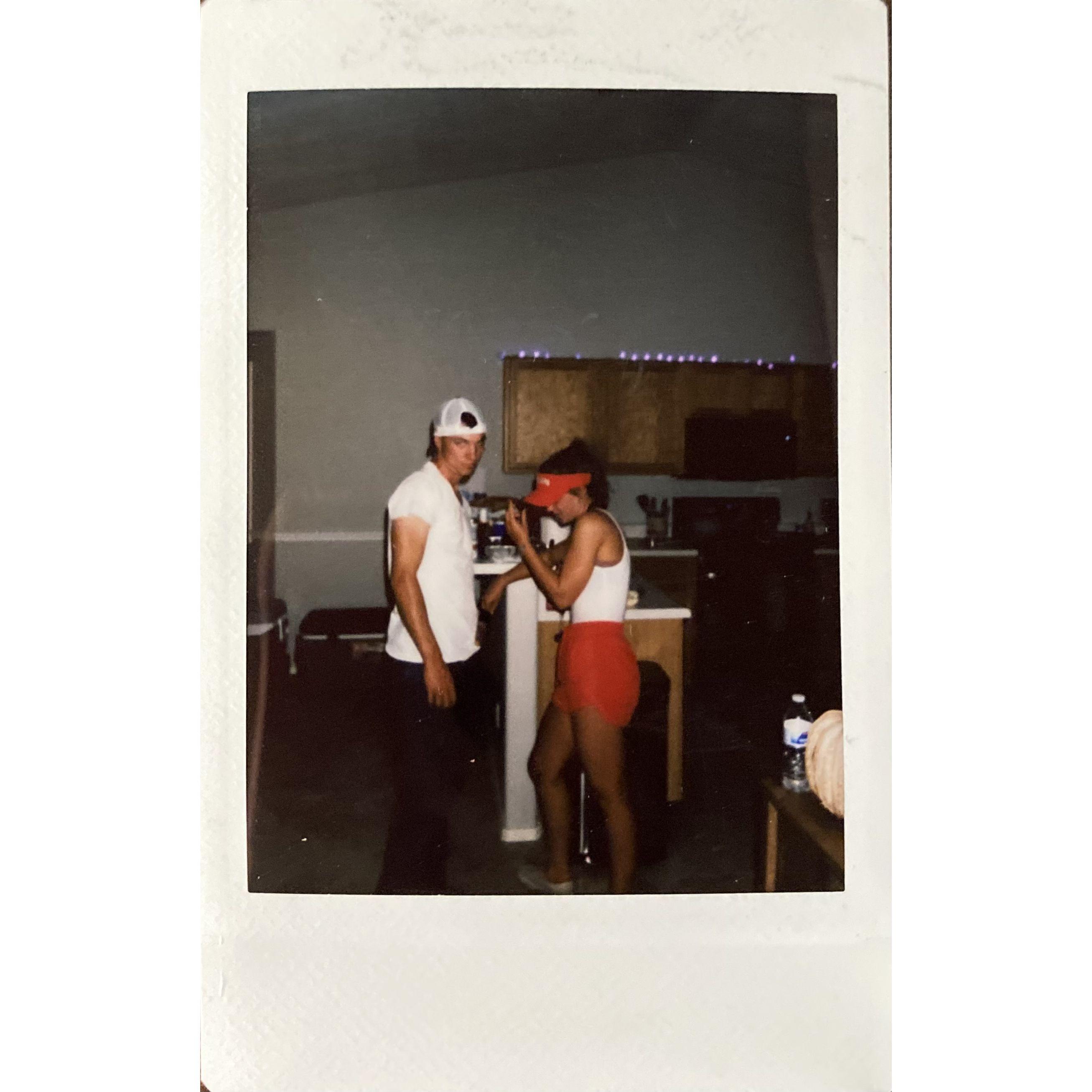 Probably our fav picture since it looks so old, first time we hung out together