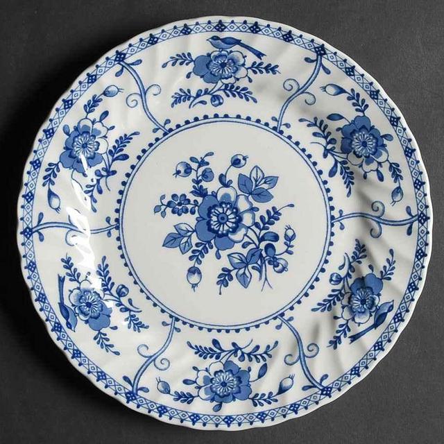 Salad Plate Indies Blue by Johnson Brothers