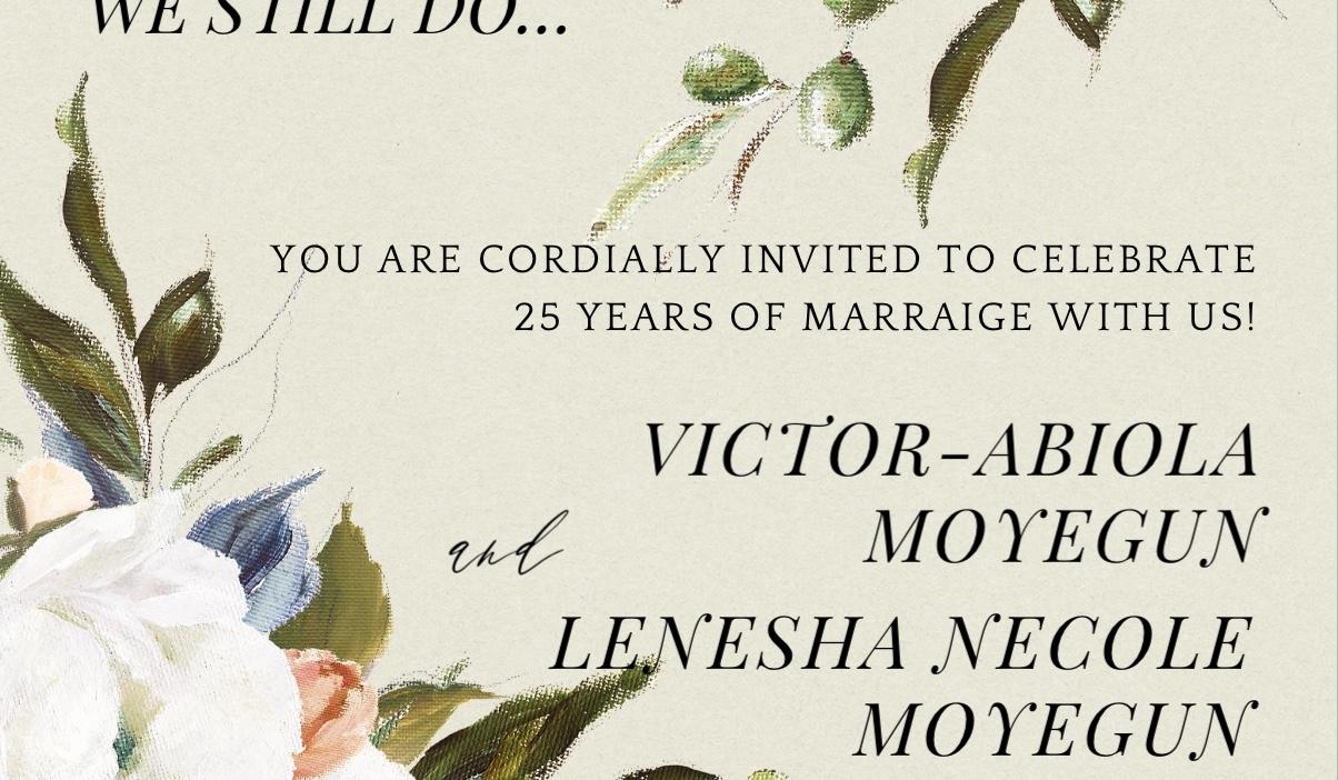 The Wedding Website of Victor-Abiola Moyegun and Lenesha Necole Moyegun