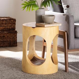 Bali & Pari Kaseko Hand-Carved End Table