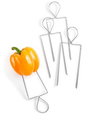 Martha Stewart Collection - 4-Pc. Stainless Steel Veggie Skewers, Created for Macy's