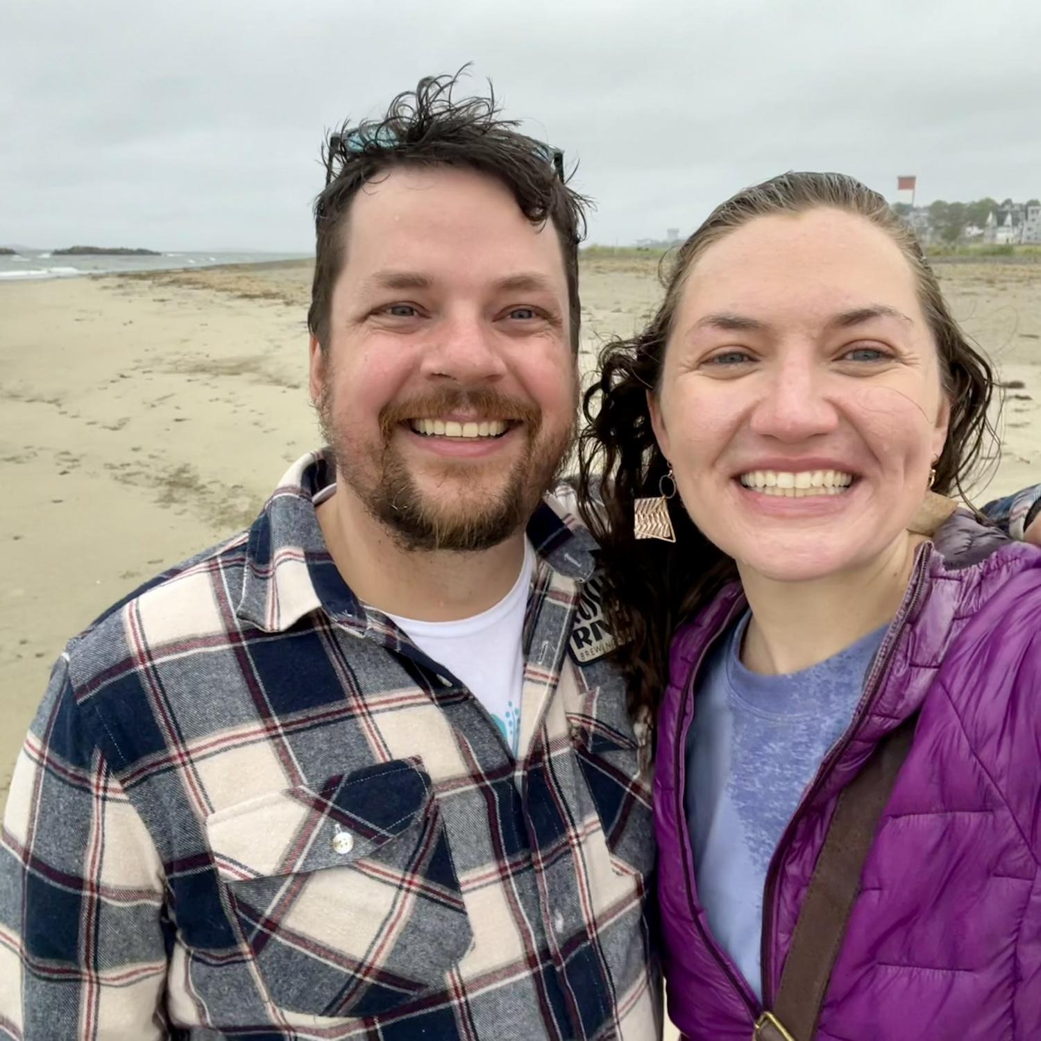 A refreshing rainy beach walk in Winthrop!
