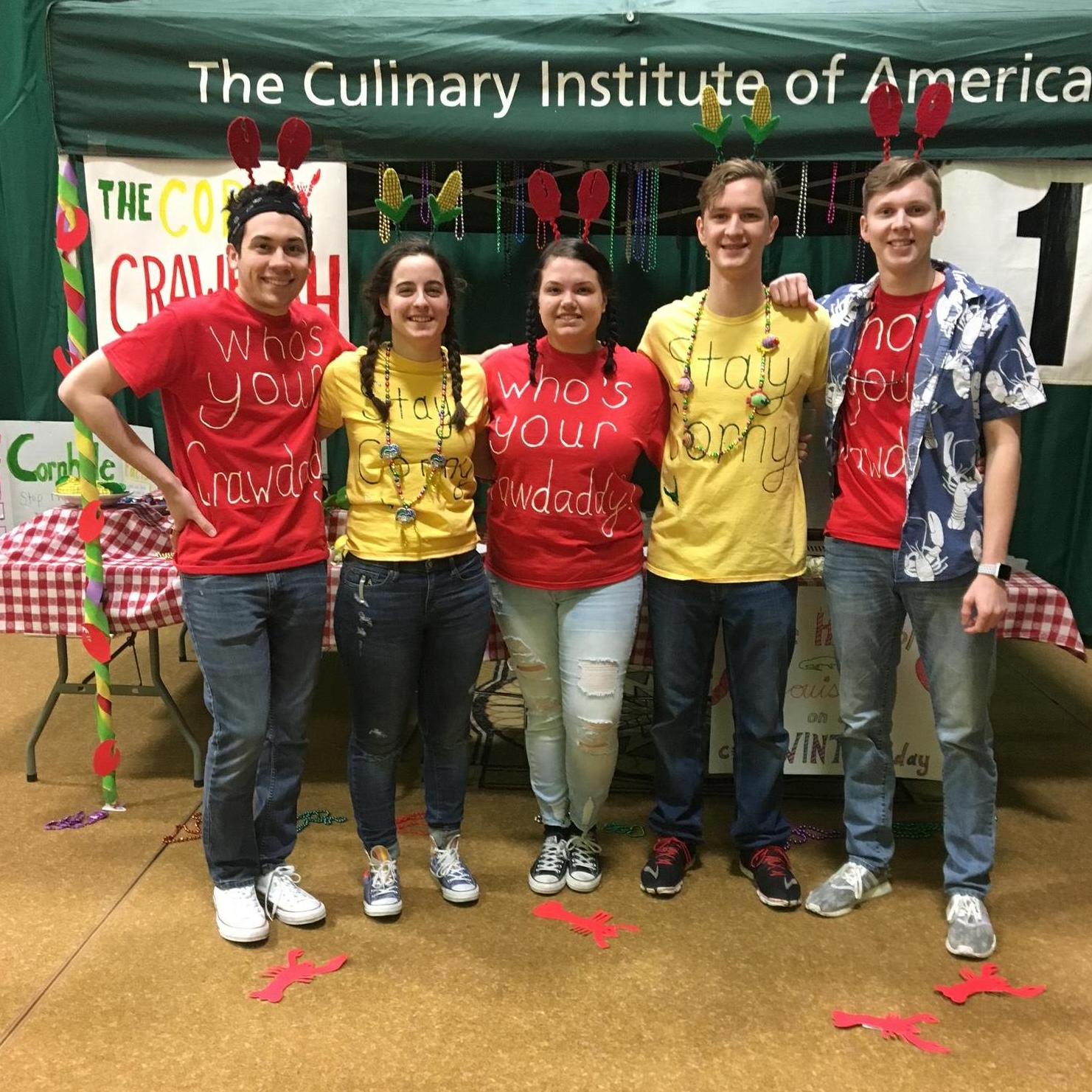 Another picture of the Chowder Cook Off with some of our friends from CIA!