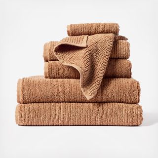 Temescal Organic Ribbed 6-Piece Towel Set