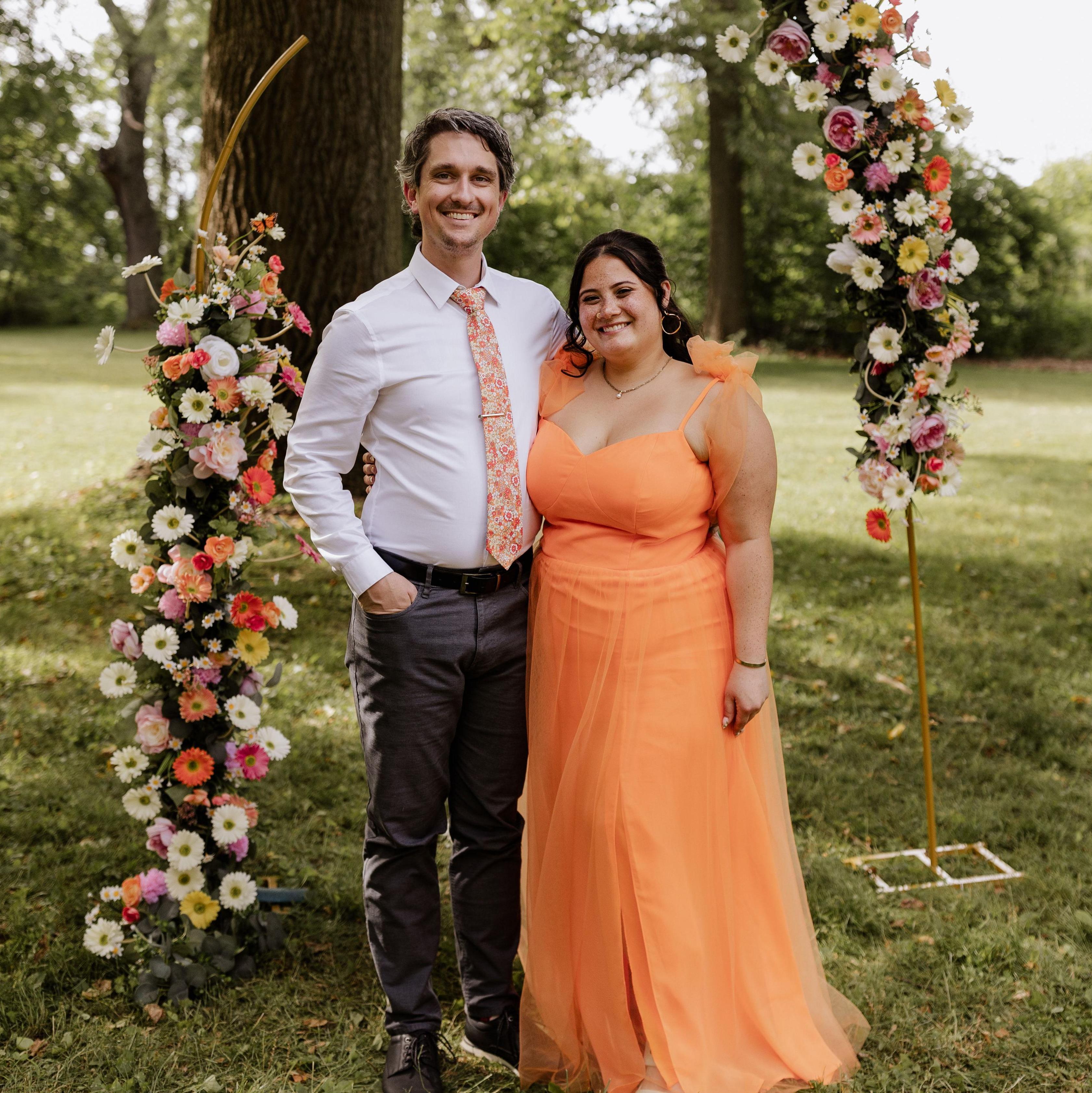 Our couple photo at Kat and Andy's wedding - May 2024