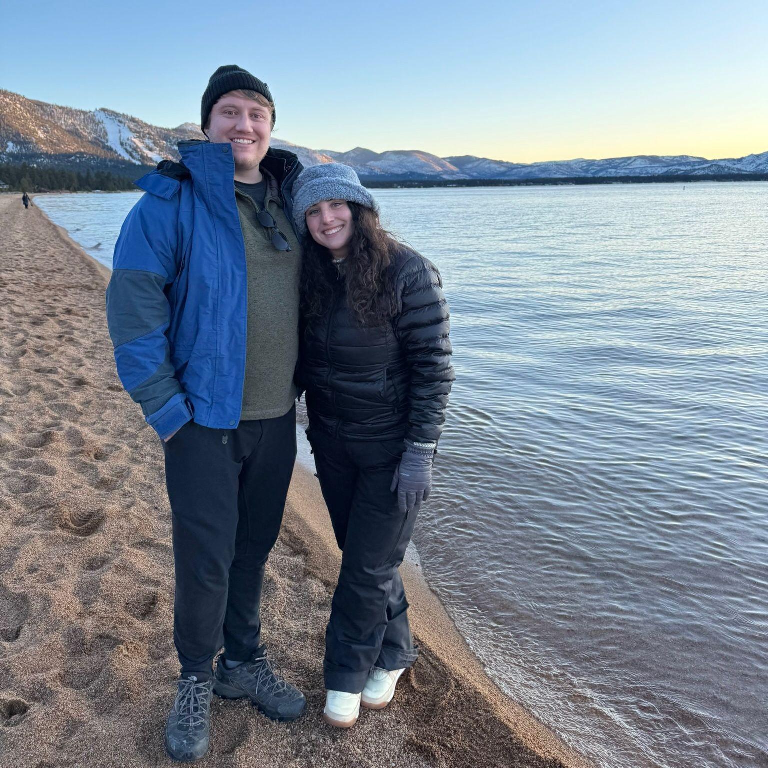Lake Tahoe in the wintertime.