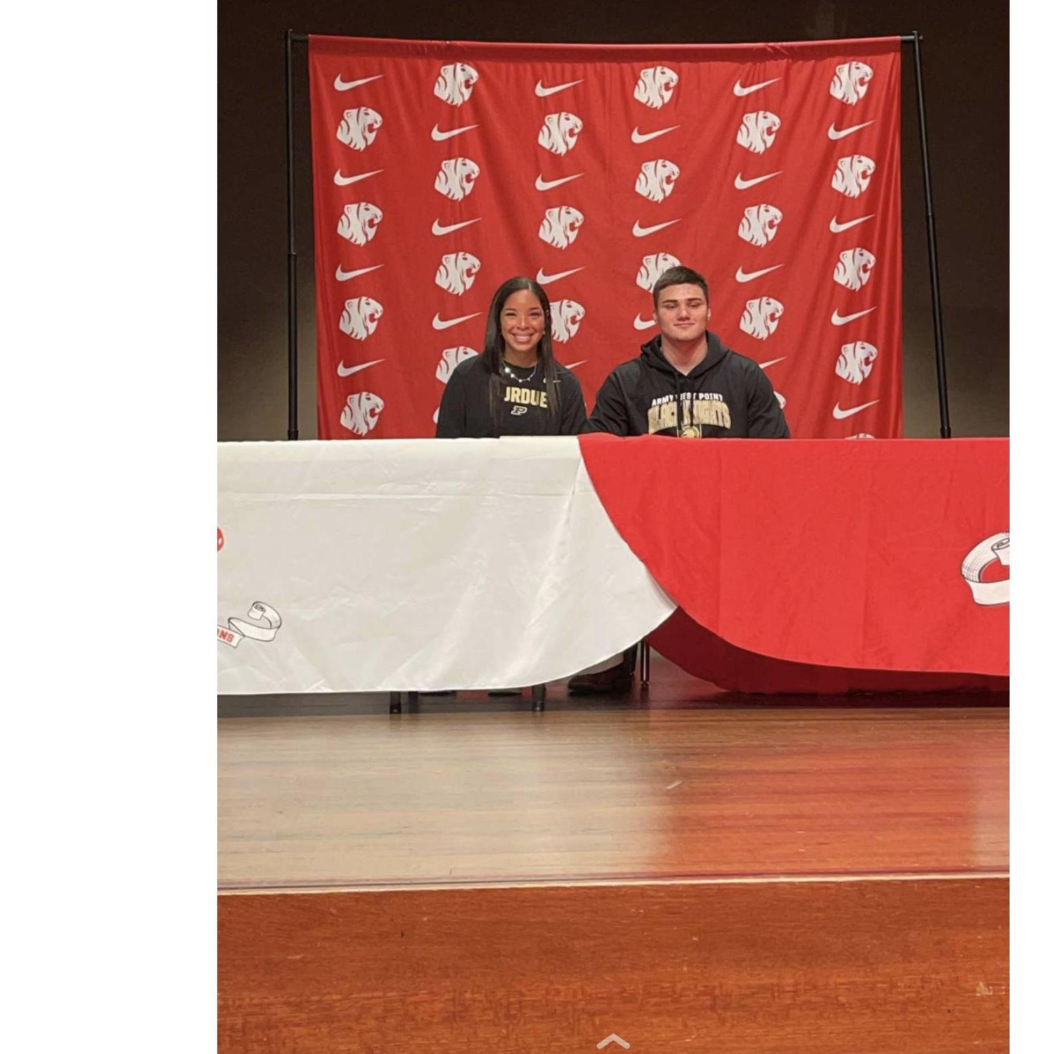 Spring 2021 — Signing Day! Bill committing to West Point and Olivia to Purdue, both chasing big dreams together in athletics and academics.
