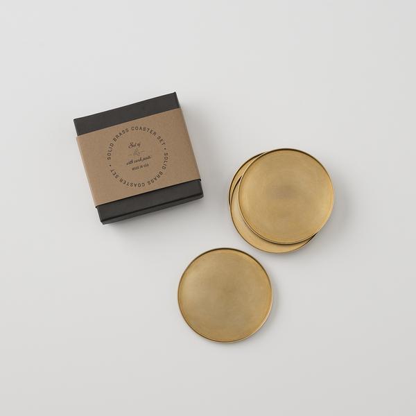 Brass Coaster Set
