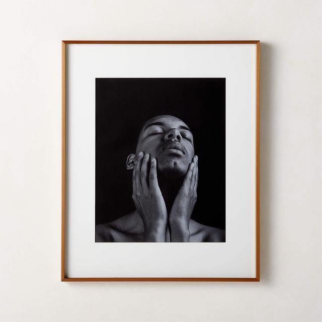 Gallery Brass Picture Frame with White Mat 16"x20"