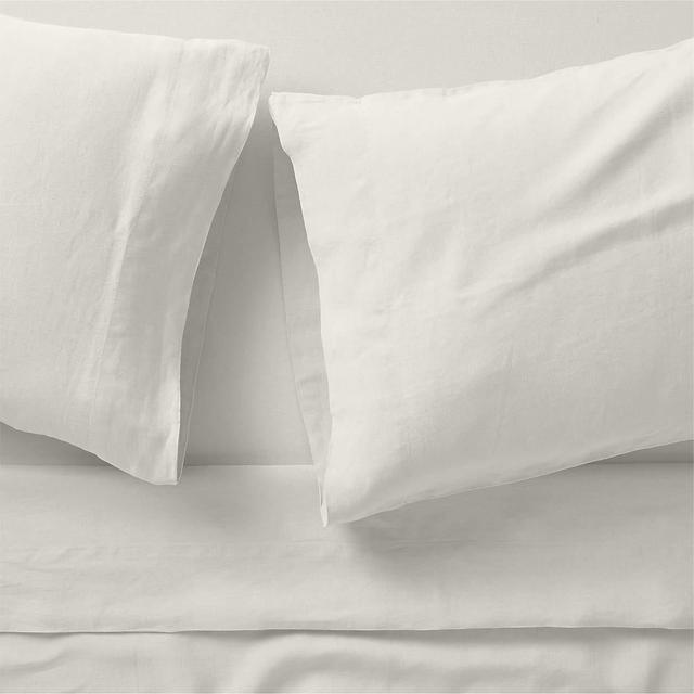 European Flax ®-Certified Linen Warm White King Sheet Set