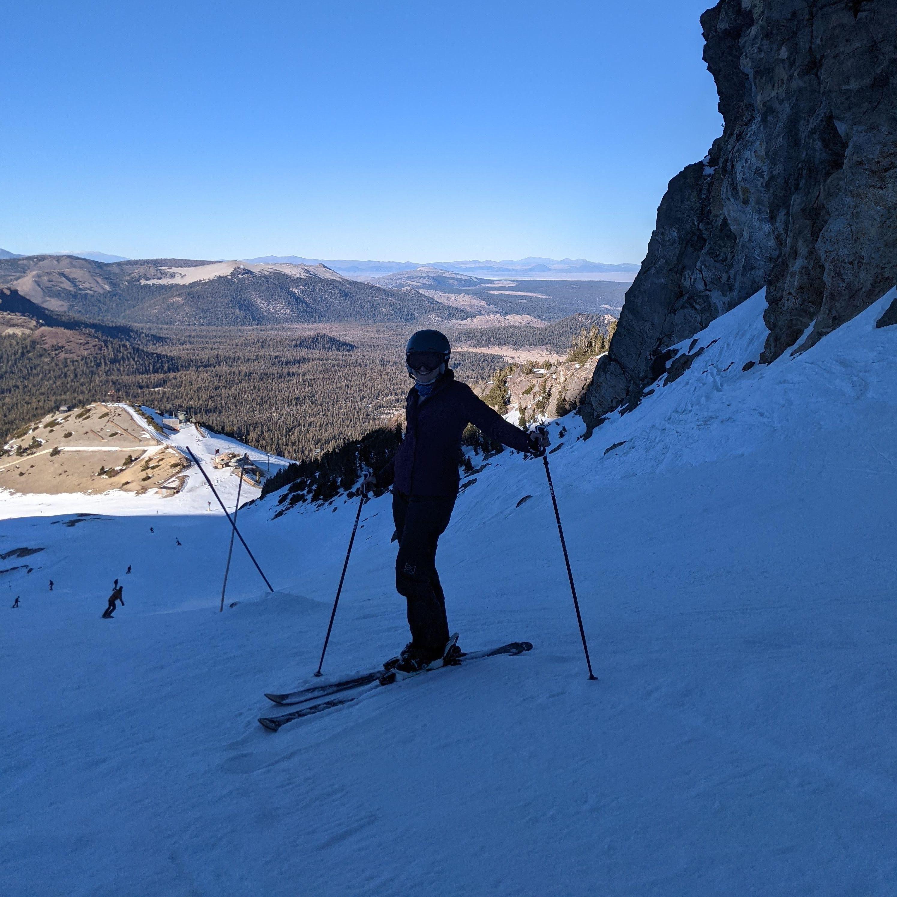 Theo took Alana on her first double black diamond runs (but that's not what's pictured here)