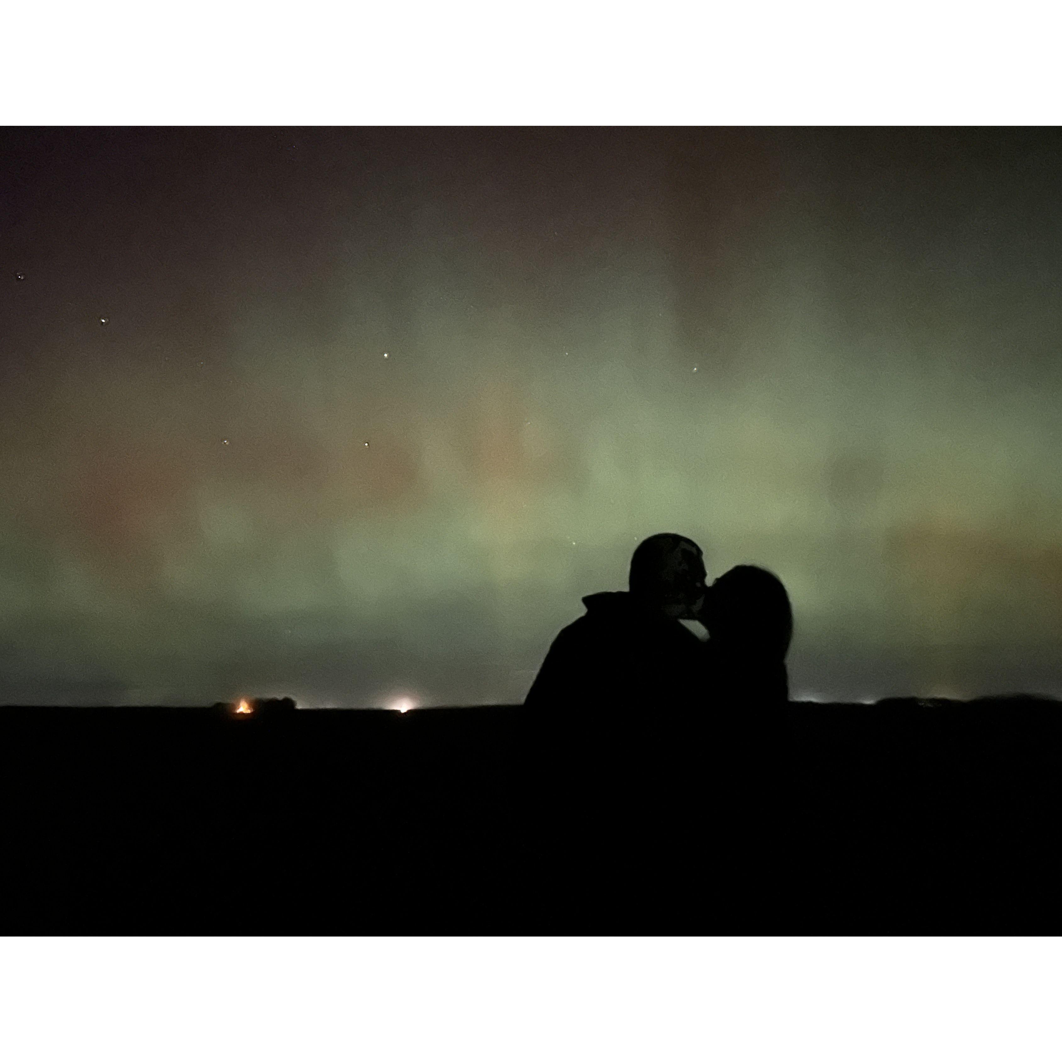 The night we got engaged our loved ones from above danced in the sky for us!