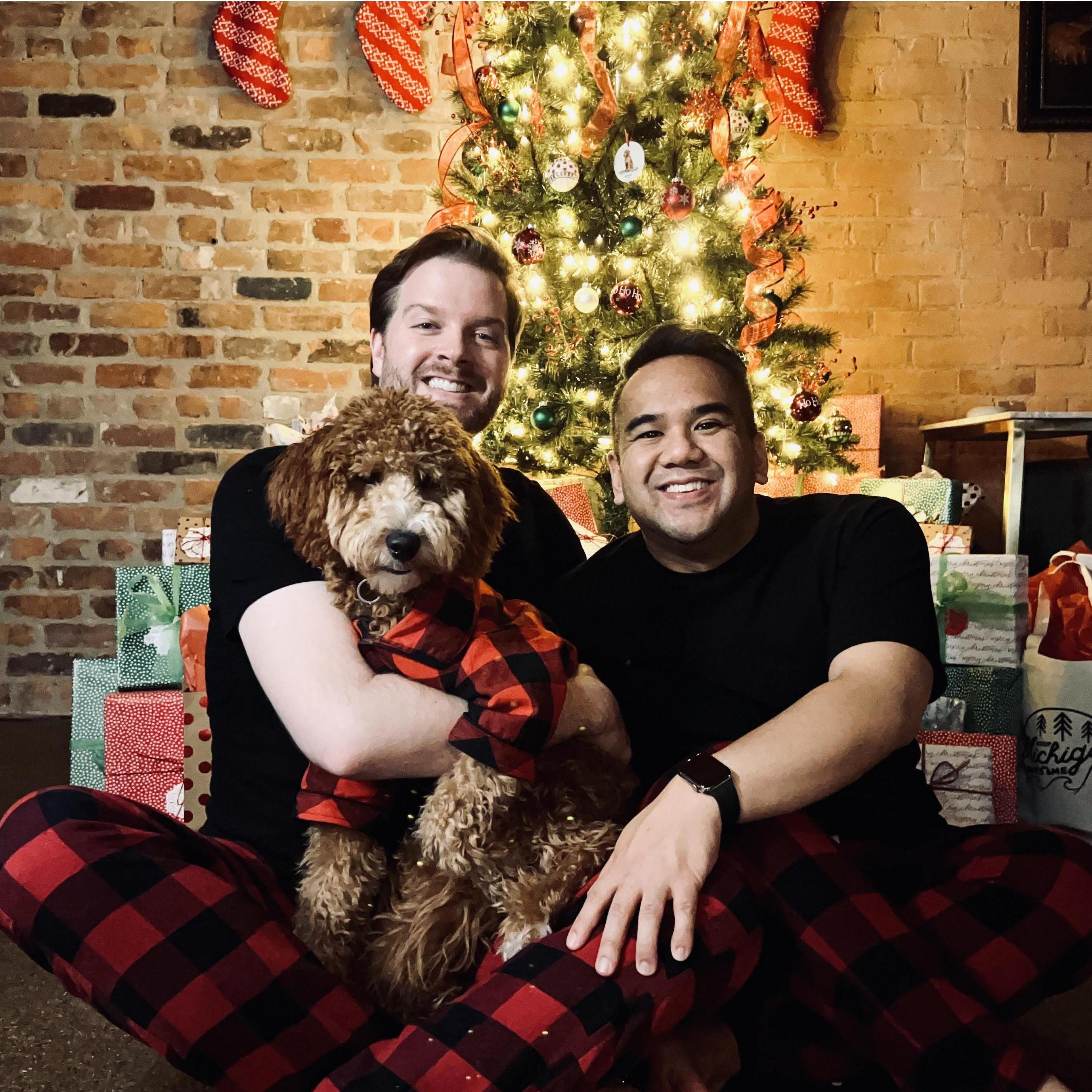 First Christmas with Moira, December 2021