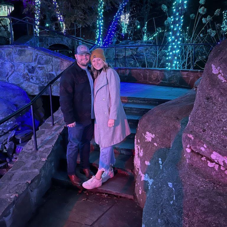 Ruby Falls Christmas lights