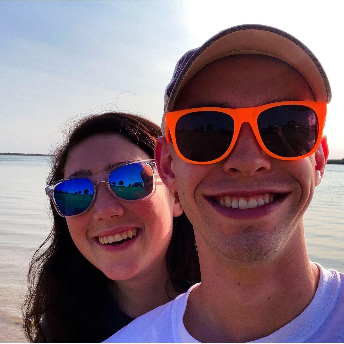 One of our first trips to Lake Bryan, outside of College Station.