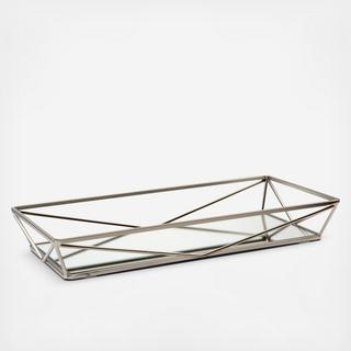 Geometric Mirrored Vanity Tray