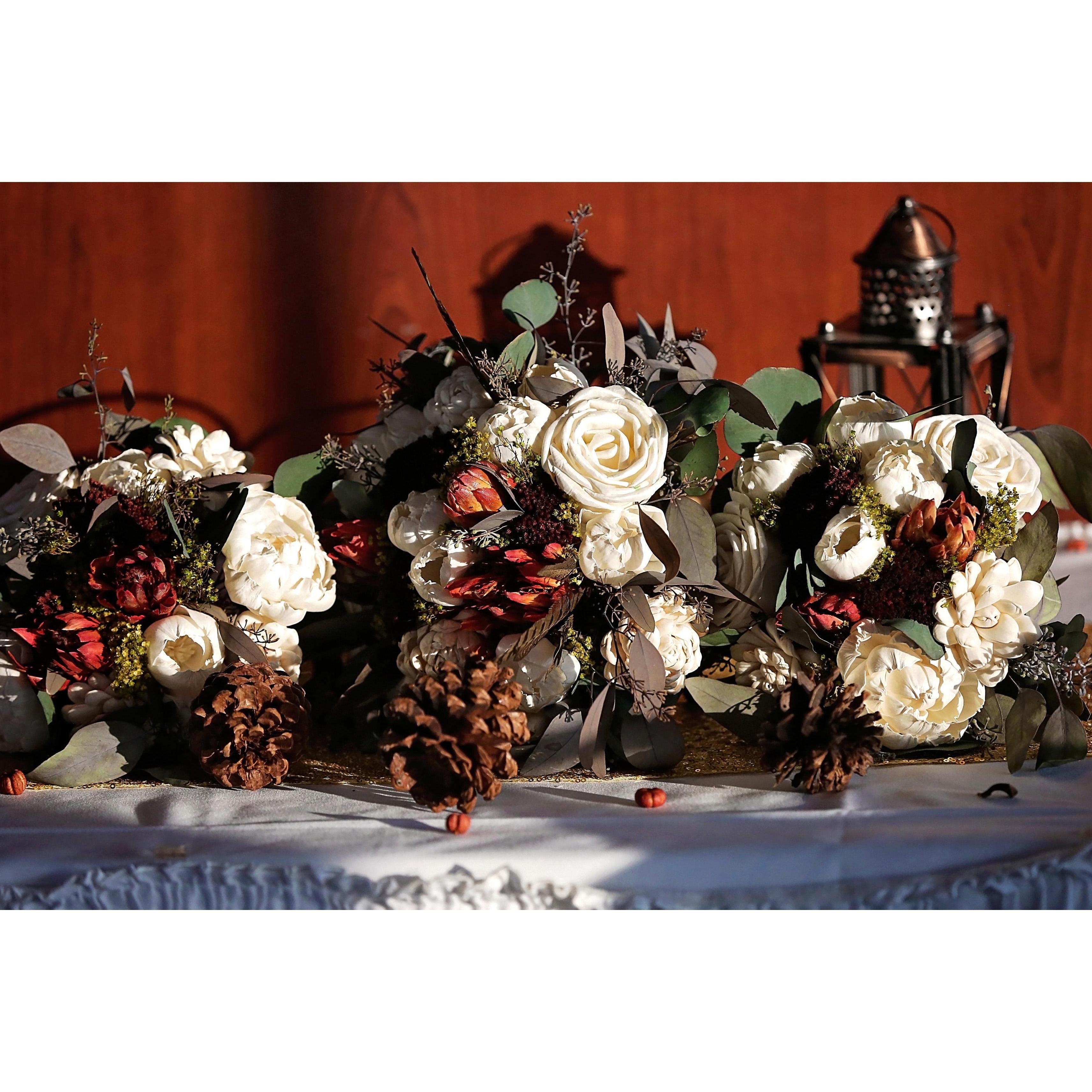 The girls bouquets