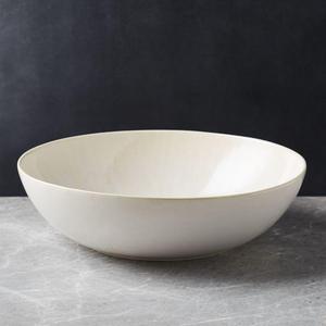 Caspian Cream Reactive Glaze Serving Bowl