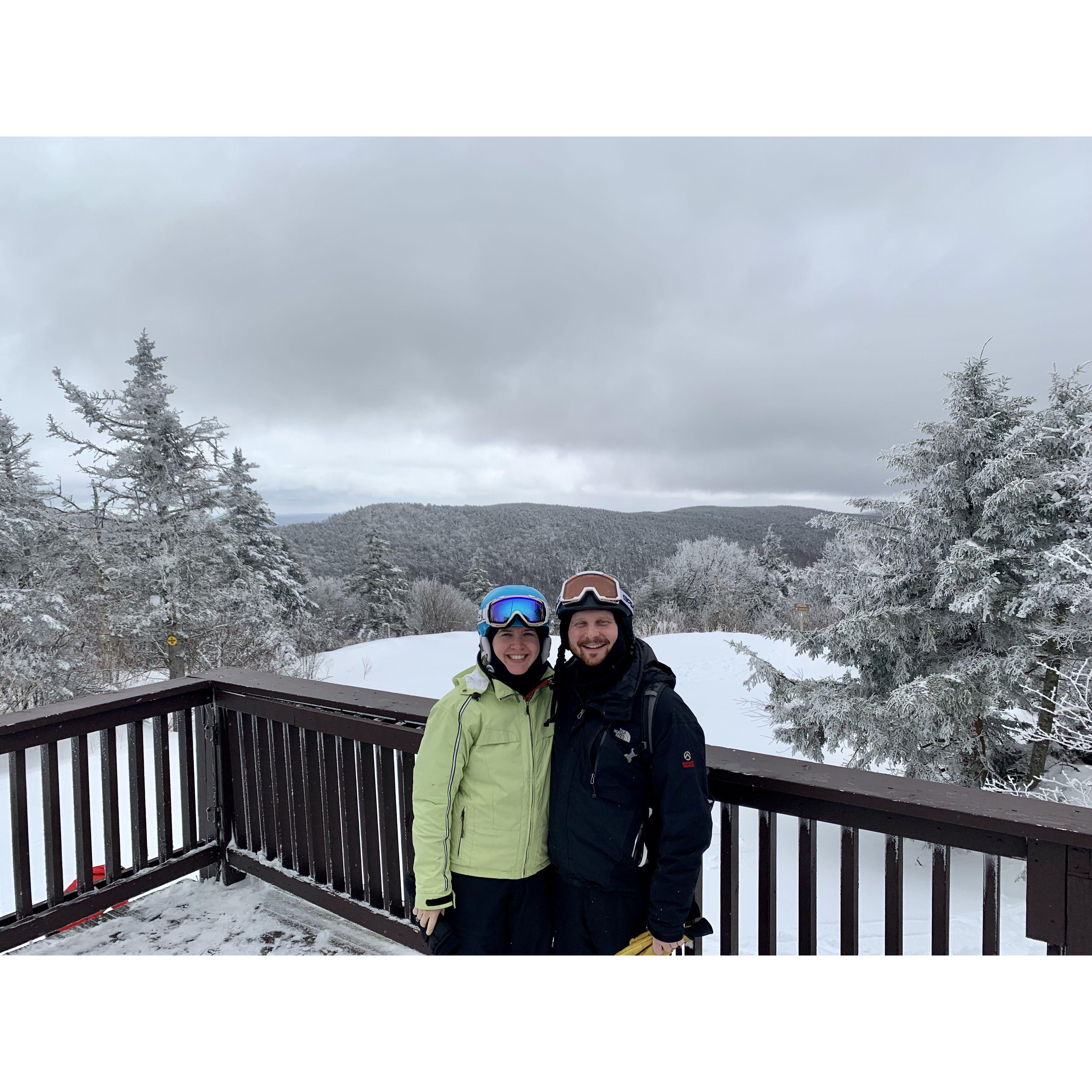 Skiing Mt Sunapee