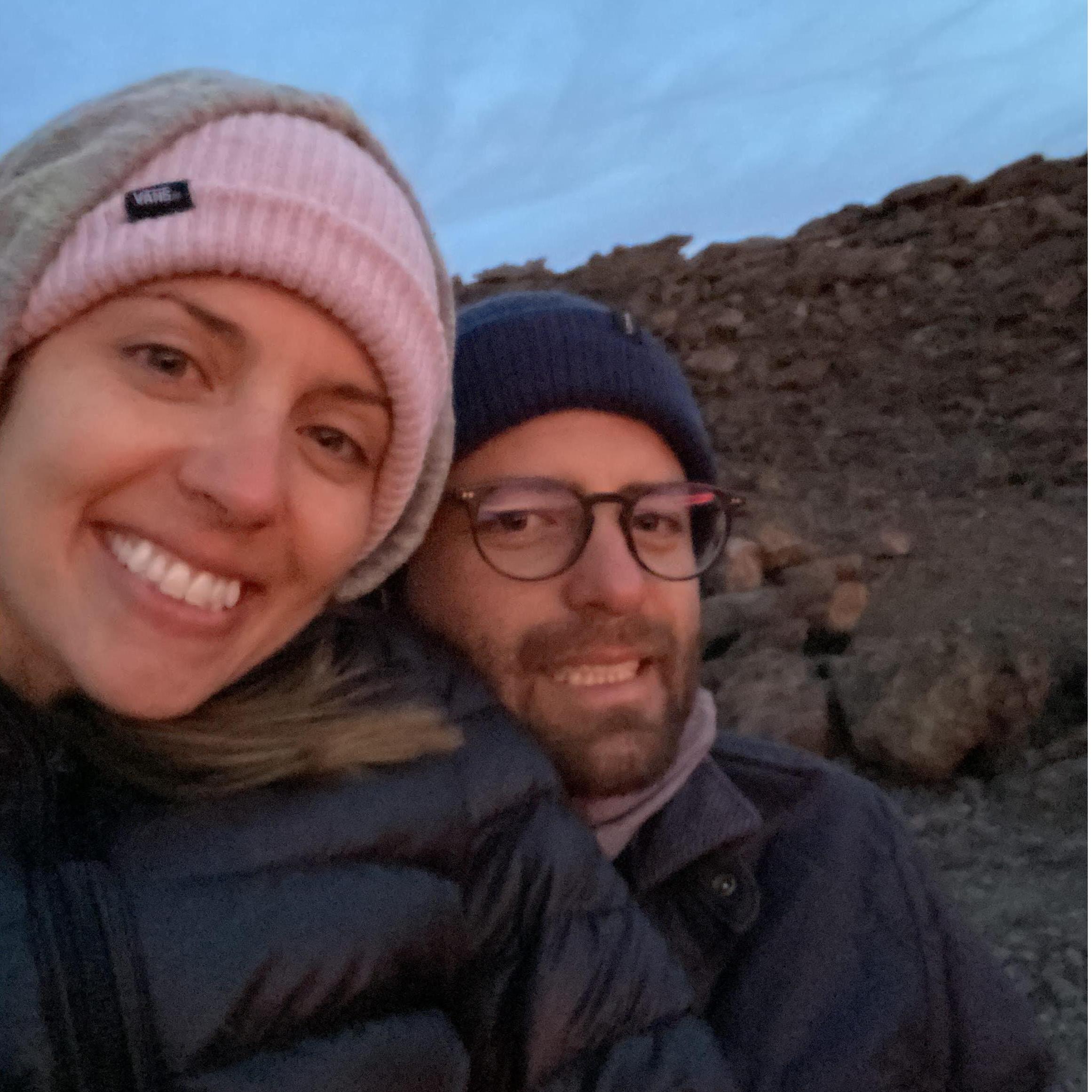 One of the first things we did was check the Haleakala sunrise off our bucket list (it's 10,000ft. and FREEZING!)