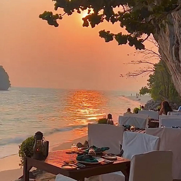 Sunset Dinner For Two at The Grotto in Krabi