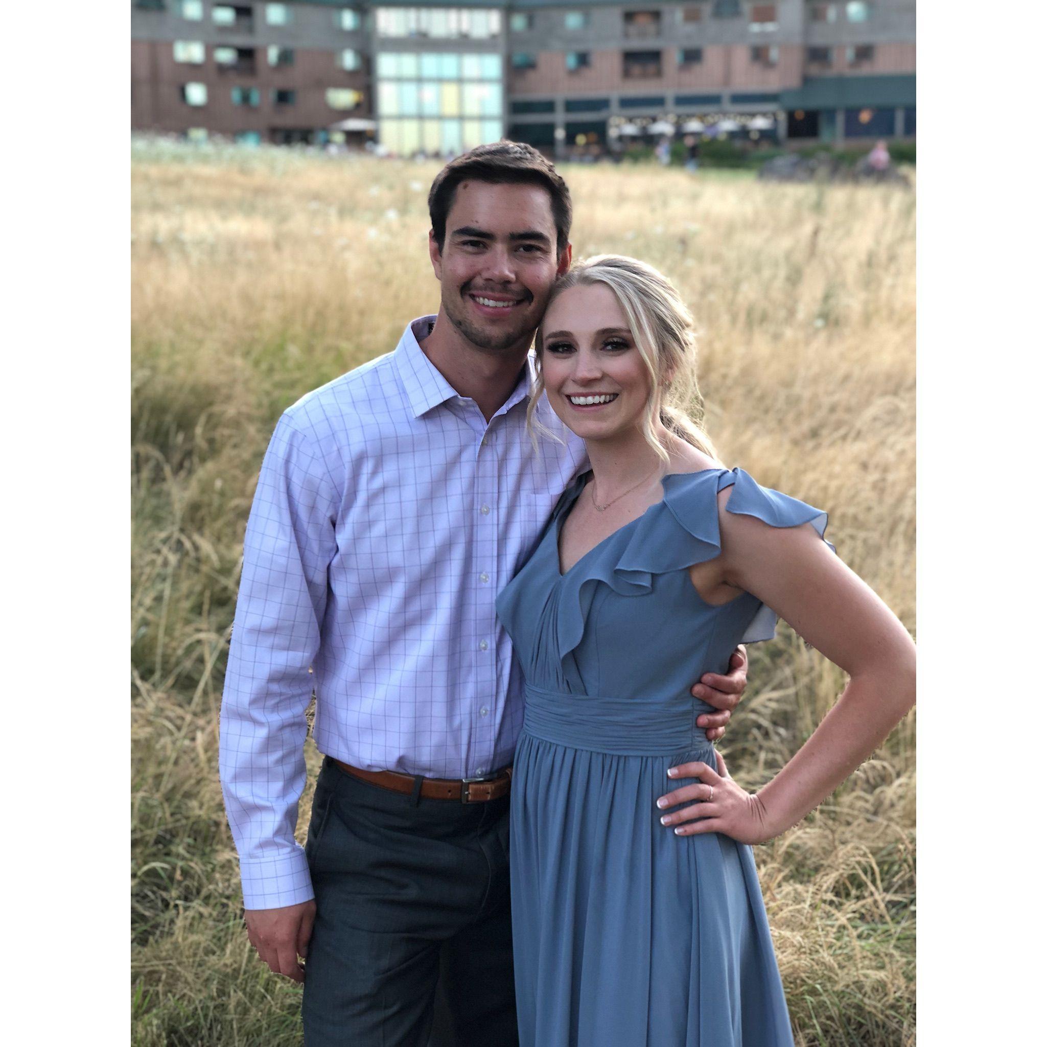 Cody's first introduction to being the +1 of a professional bridesmaid