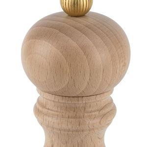 u'Select manual pepper mill in natural wood, 18 cm