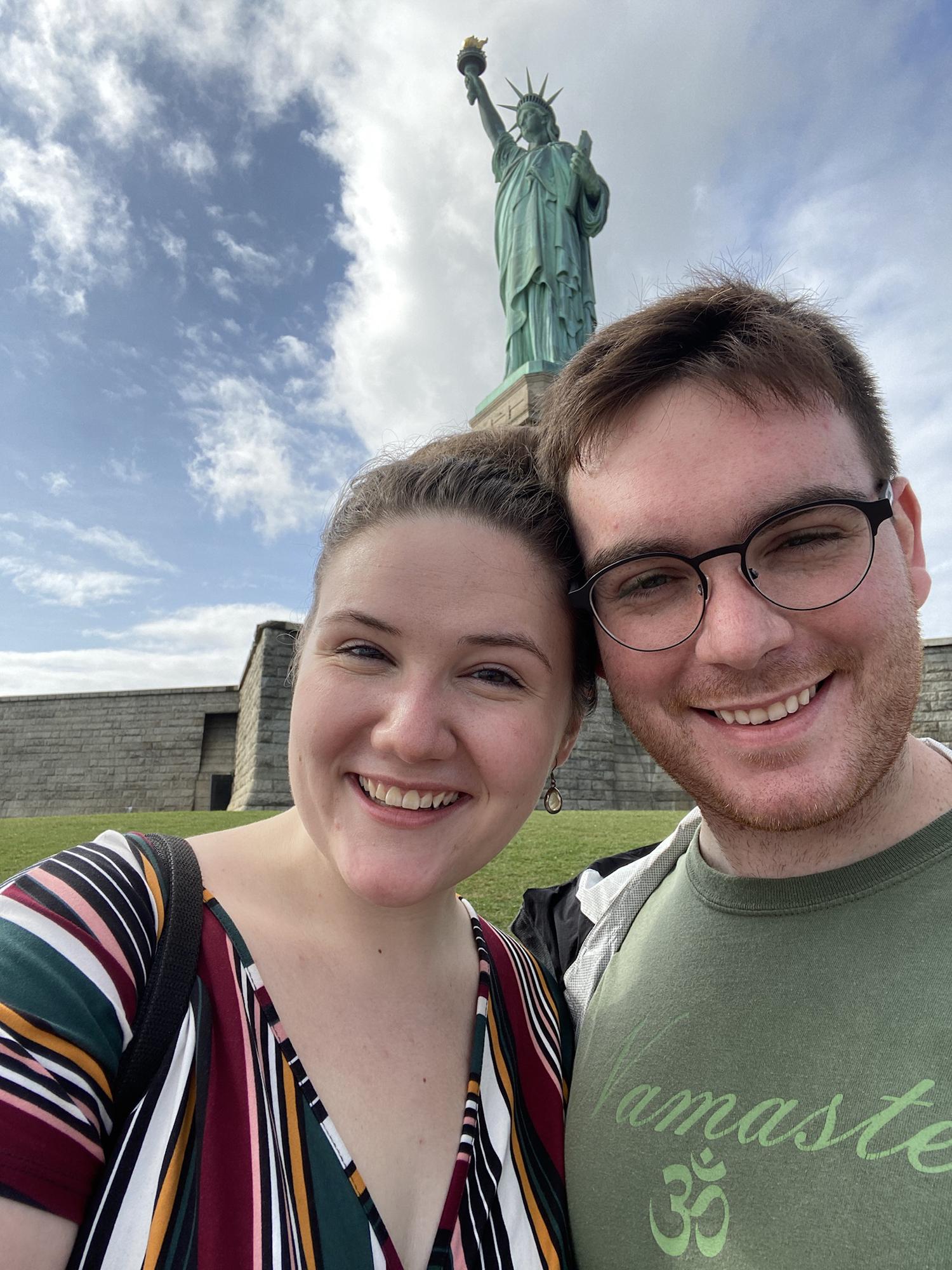 visiting lady liberty