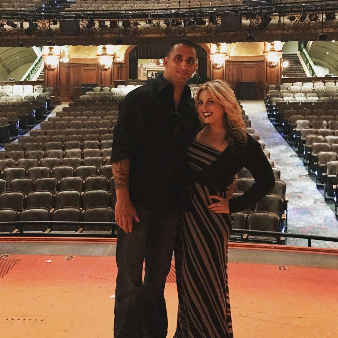 For Matt's 31st birthday, we went to see Aladdin on Broadway in NYC and got a post-show tour of the set!