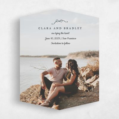 Black Diamond Wedding Save the Date - Camarine Photo