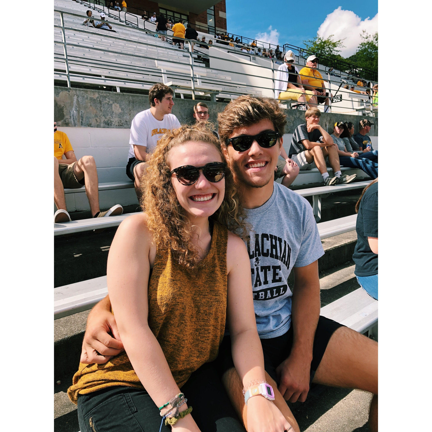 First (and only) App State football game together.