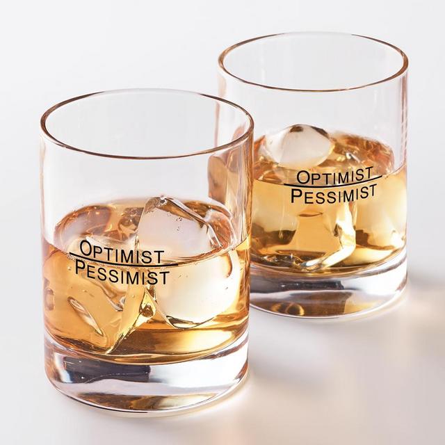 The Optimist/Pessimist's Glass Set