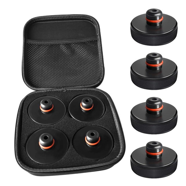 Chirano Lifting Jack Pad for Tesla Model 3/S/X/Y, 4 Pucks with Storage Case, Accessories for Tesla Vehicles 2013 to 2024