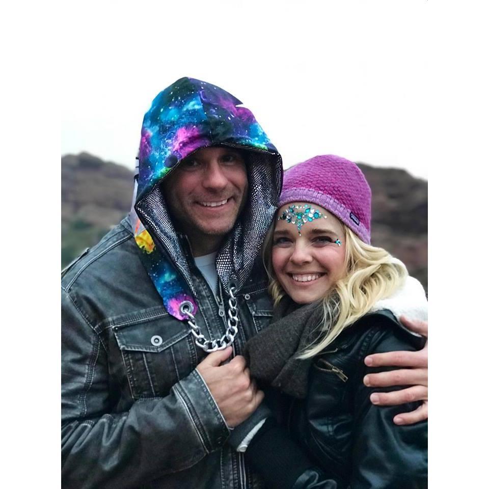 Just a little while before Chris proposed!