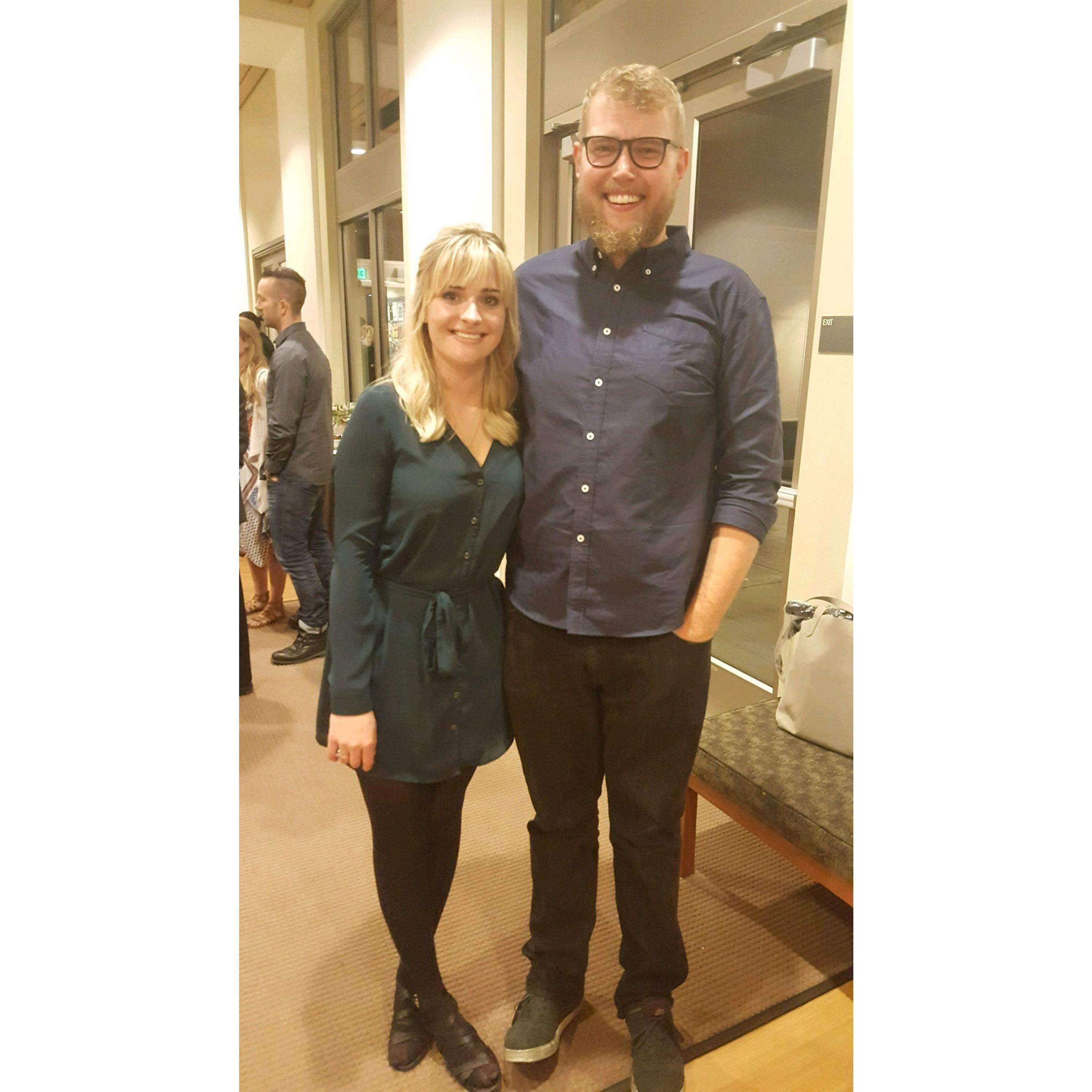 First picture of us at my teaching credential graduation! We are so young!