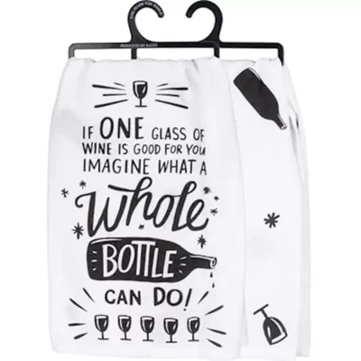 Primitives by Kathy If One Glass Dish Towel