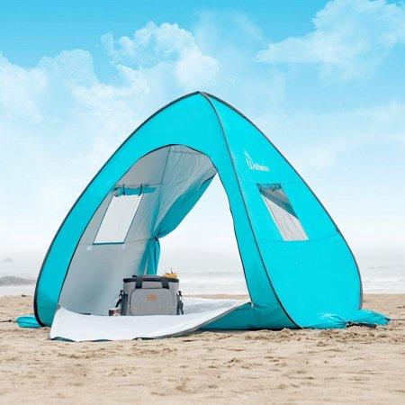 Wolfwise UPF 50+ Pop Up Beach Tent Outdoor Portable Sun Shelter Picnic Tent