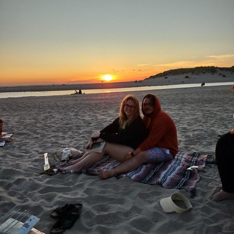 This was in canon beach, where runes family had a family reunion. His grandma took this photo of us, and it’s still one of our favorites to this day!