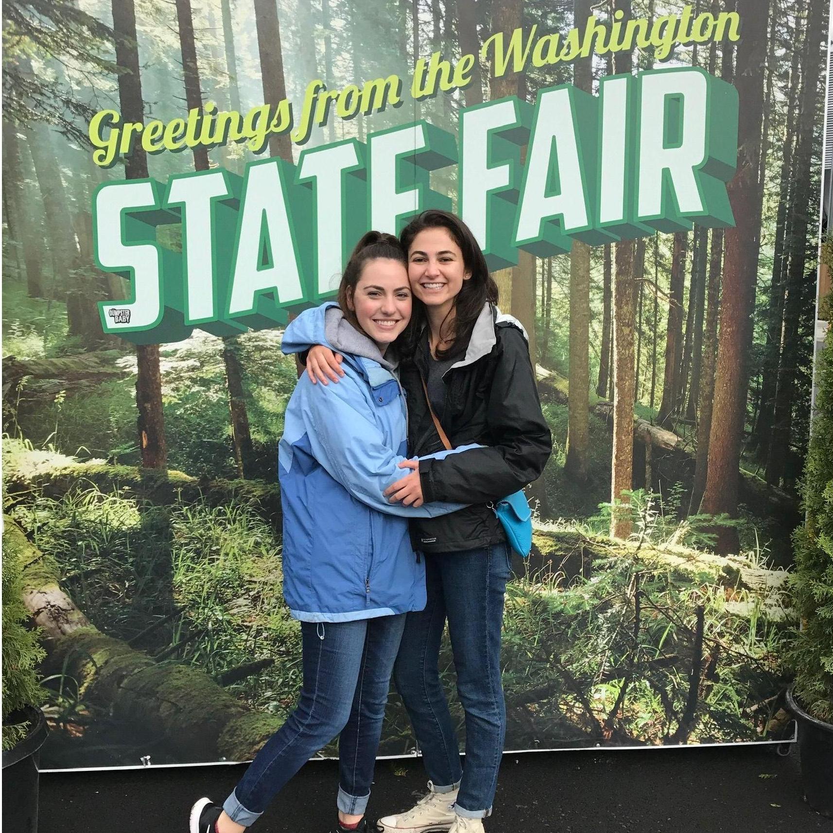 Lily's first trip to the Washington State Fair. 2017