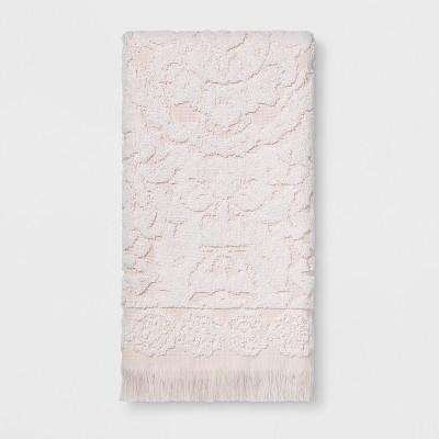 Textured Bath Towel and Hand Towel Fresh White - Threshold™