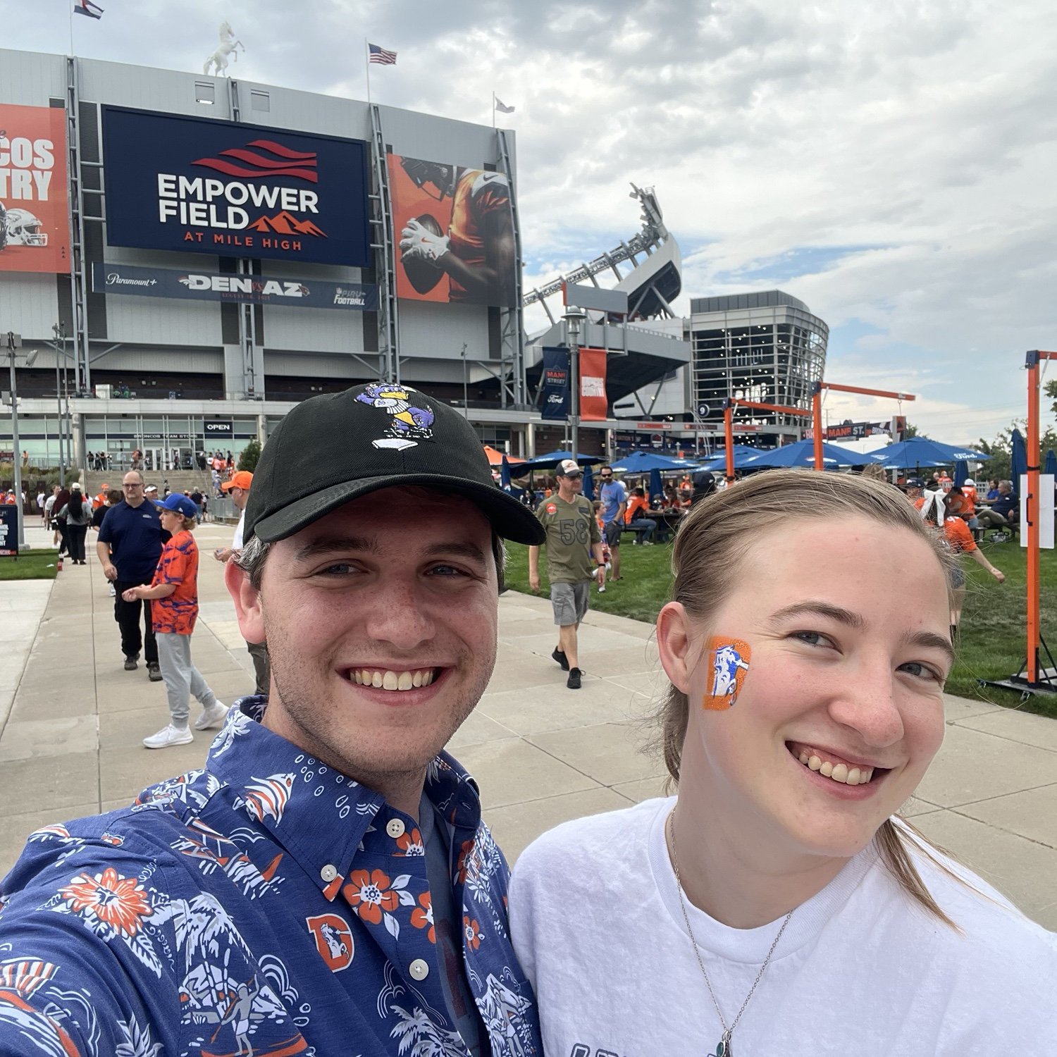 Attending the only Denver Broncos game that was reasonably affordable, a preseason game.