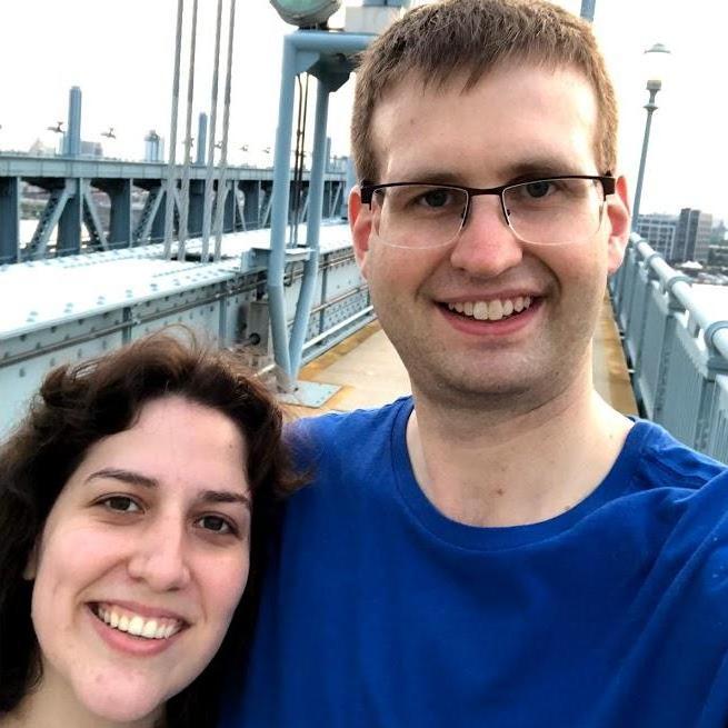 Walking the Ben Franklin Bridge.