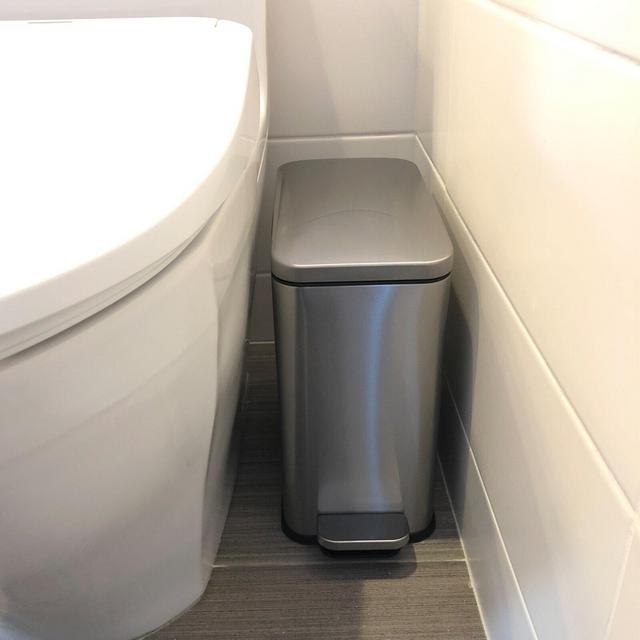 Deodorizer SoftStep Stainless Steel 3 Gallon Step On Trash Can