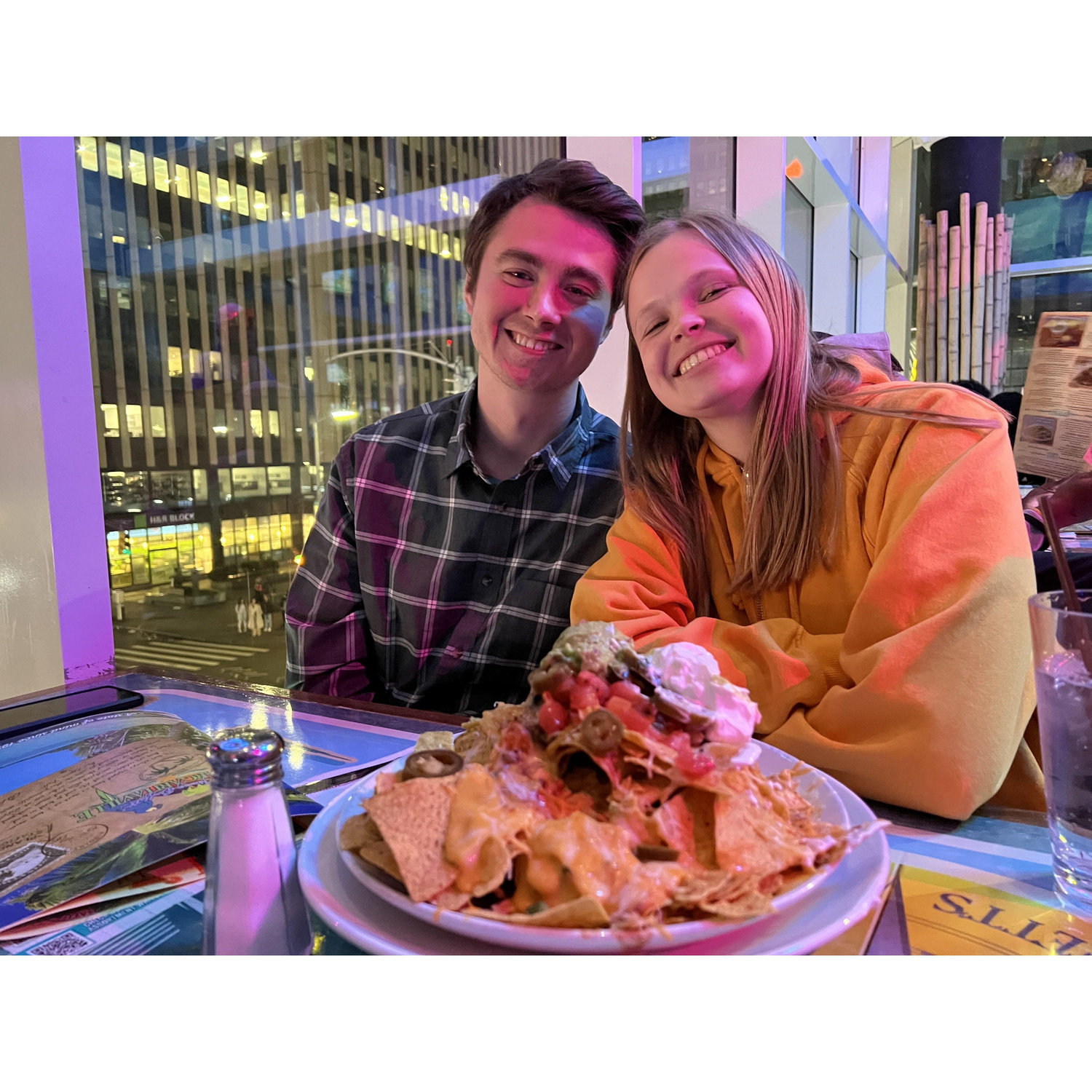 Margaux and Austin at Margaritaville in Times Square