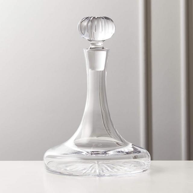 CB2 Dial Hand Cut Decanter