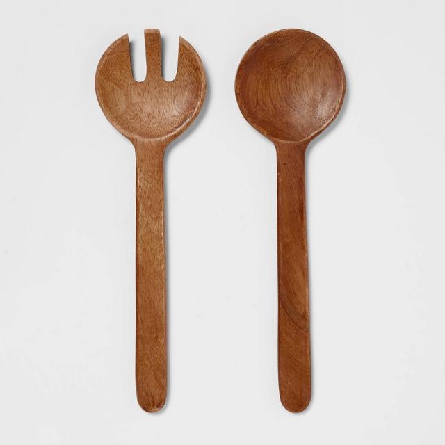 2pk Wood Serving Utensil Set - Threshold™