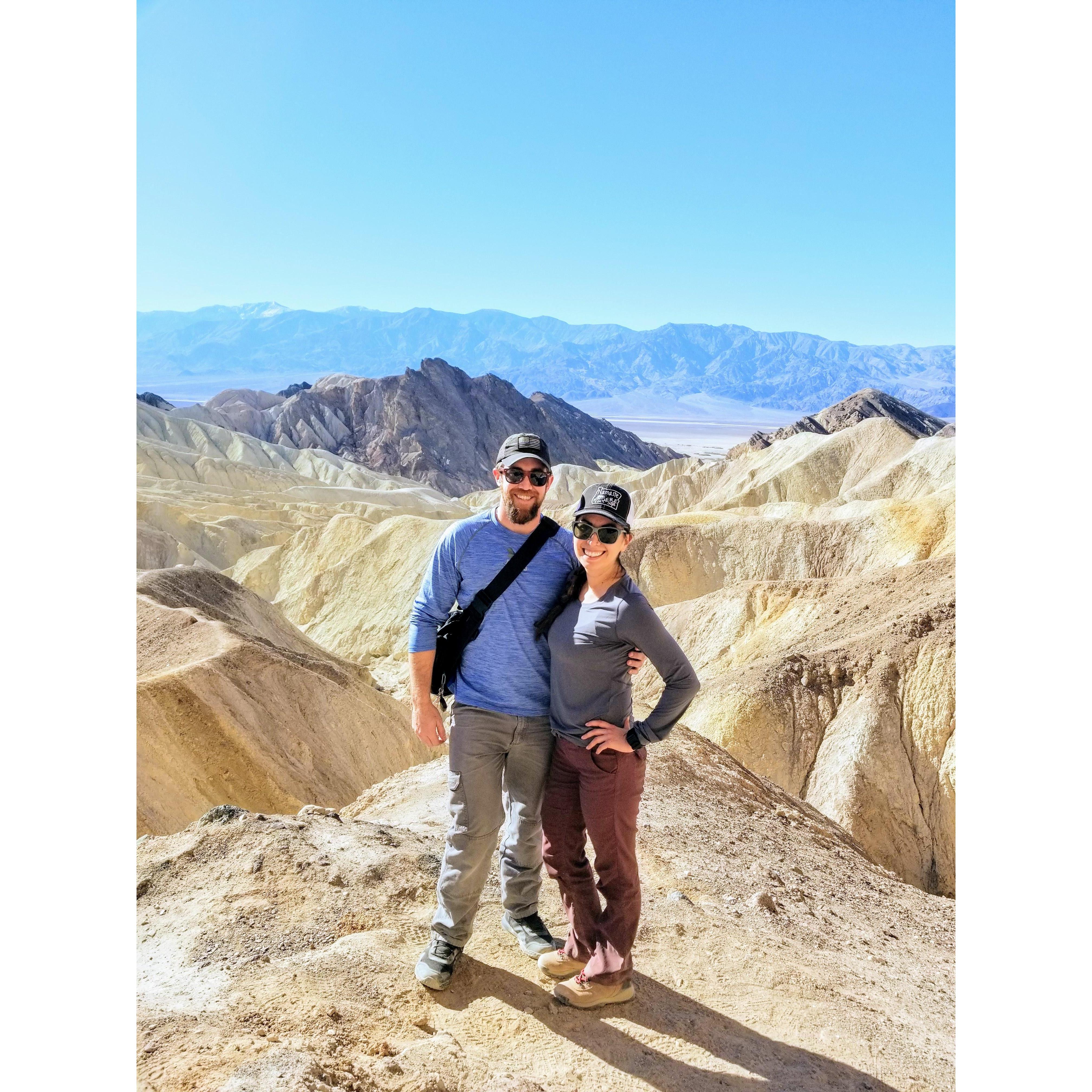 On a hike in Death Valley, Evan kept telling Selina how beautiful the park was and all she could see was blurry browns and greys.
