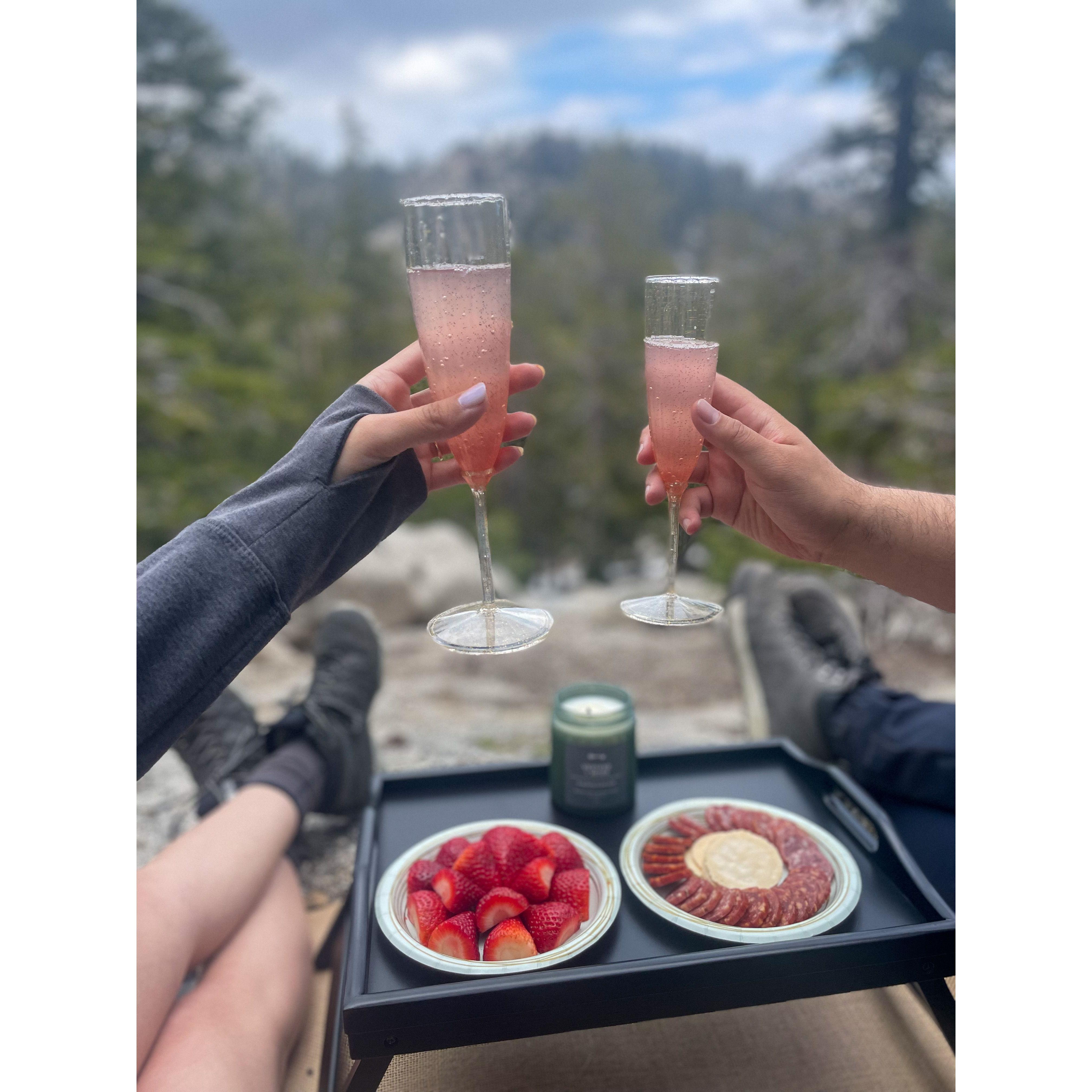 Celebrating the engagement